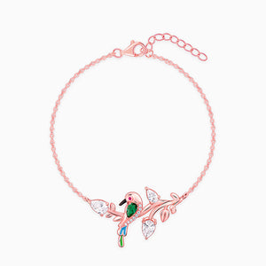 Rose Gold Woody Bird Bracelet