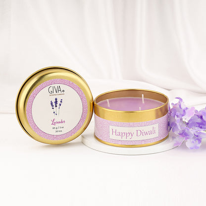 Lavender Fragrance Diwali Candle