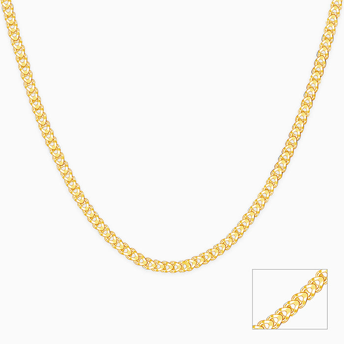 Golden Whispering Weave Chain For Him