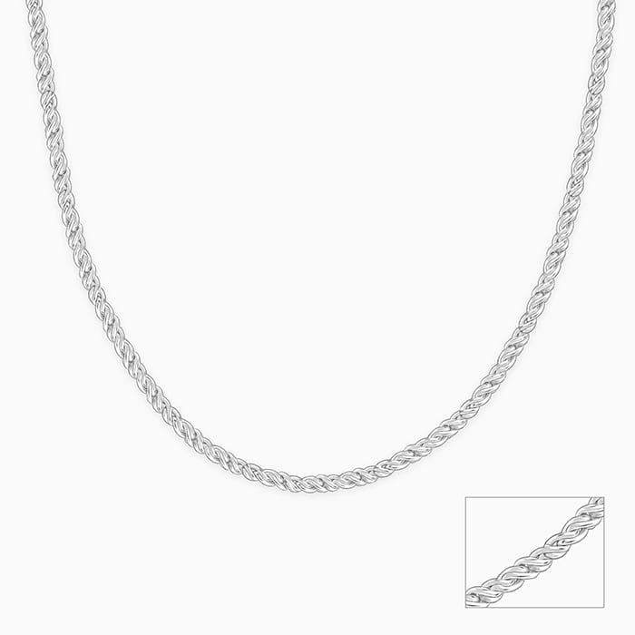 Silver Crest Chain For Him