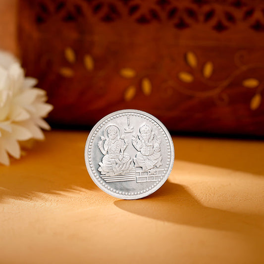 Silver Lakshmi Ganesh Blessing Coin (20g)