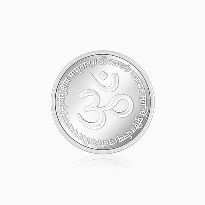 Silver Maha Mrityunjaya Mantra Coin