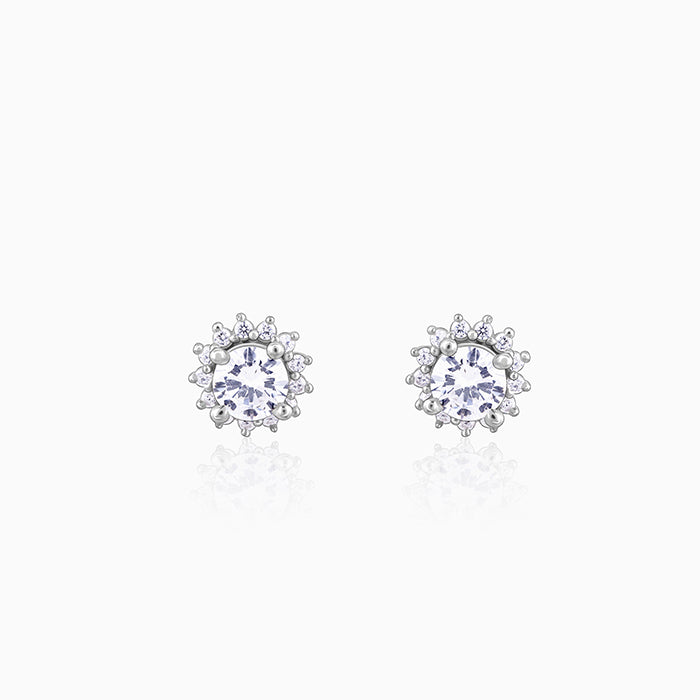 Zircon Shining Flower Earring