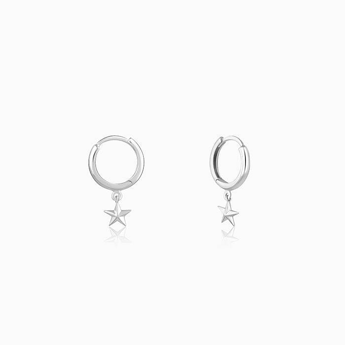 Buy Giva Sterling Silver Mini Star Hoop Earrings For Women Online at Best  Prices in India - JioMart.