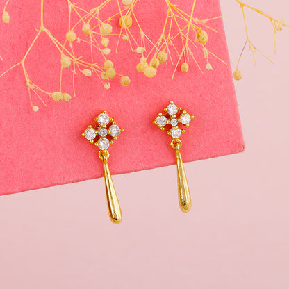 Golden Classy Drop Earrings