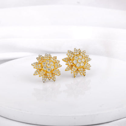 Golden Petals Studs