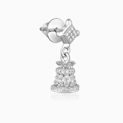 Silver Melody Jhumki Earrings