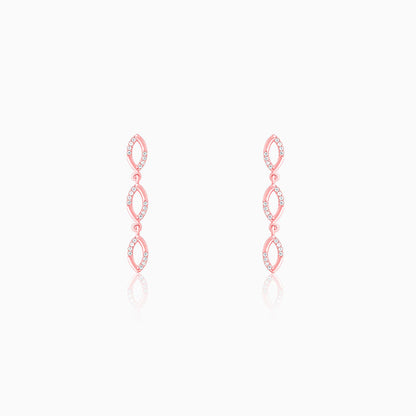 Rose Gold Glamourous Ovella Earrings