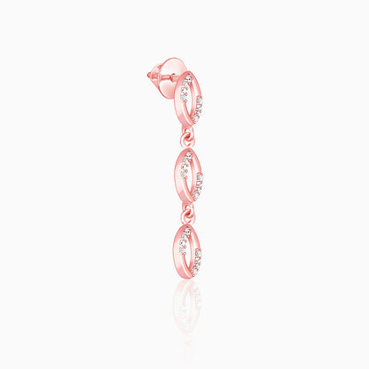 Rose Gold Glamourous Ovella Earrings