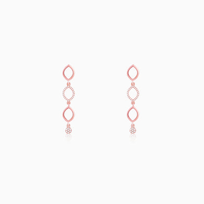 Rose Gold Aura Of Fascination Earrings