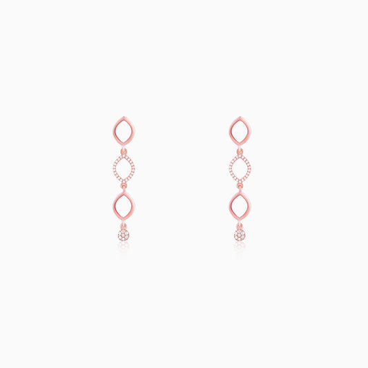 Rose Gold Aura Of Fascination Earrings