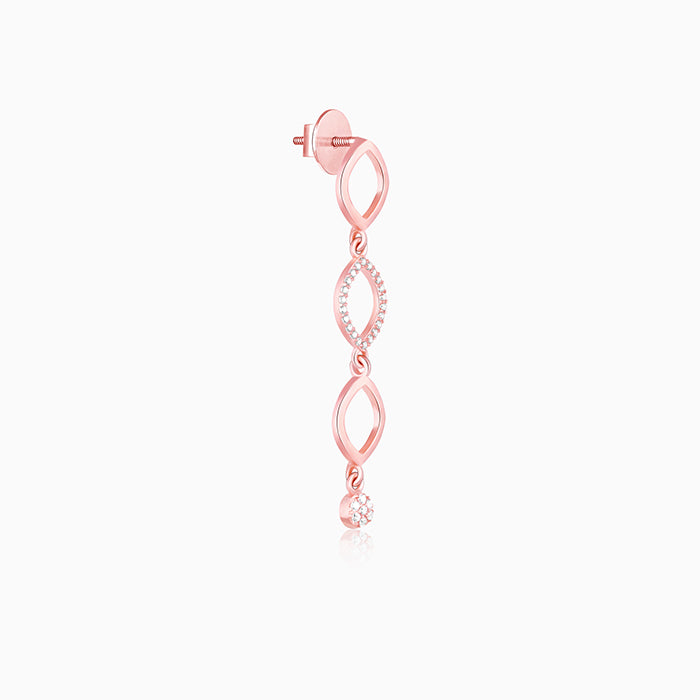 Rose Gold Aura Of Fascination Earrings