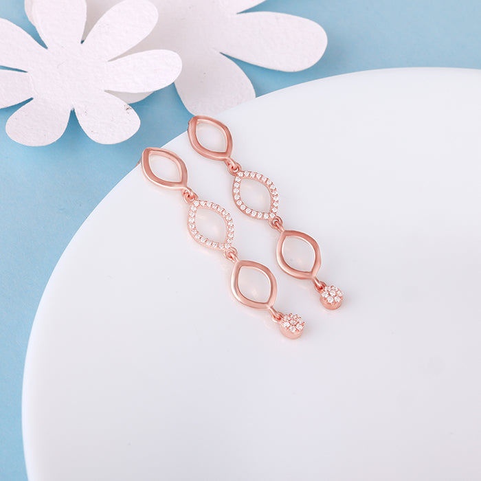 Rose Gold Aura Of Fascination Earrings