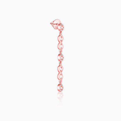 Rose Gold Infinite Connections Earrings