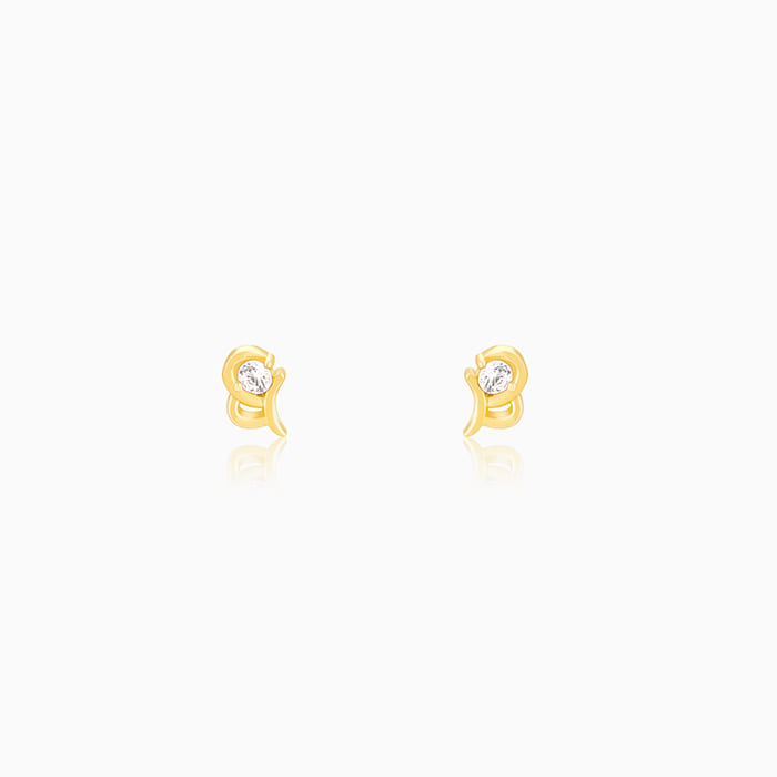 Golden Butterfly Earrings