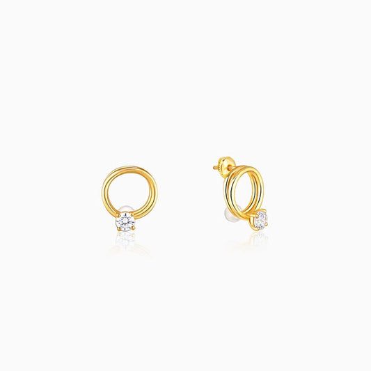 Golden Circle of Elegance Earrings