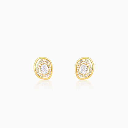 Golden Glittering Earrings
