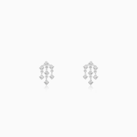 Silver Strings of Shine Earrings