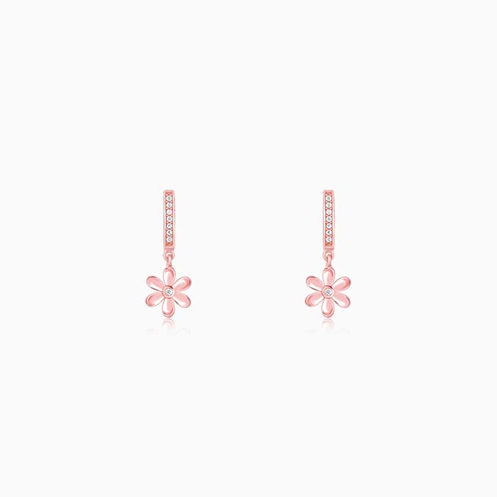 Rose Gold Flowery Bliss Earrings