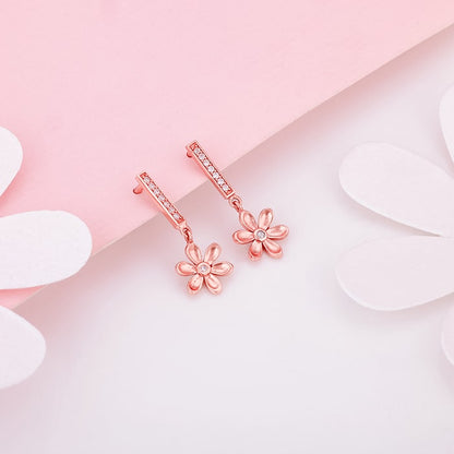 Rose Gold Flowery Bliss Earrings