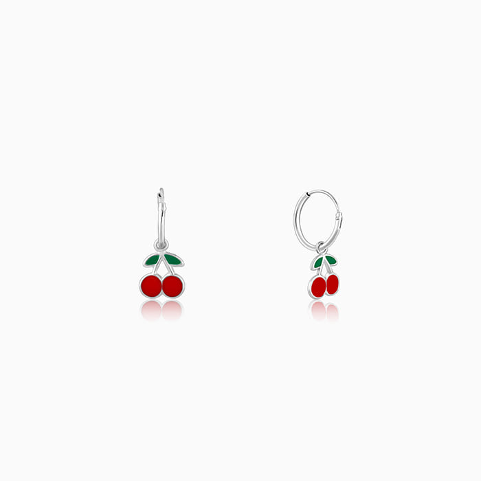 925 Silver Light Weight Coral Red Hanging Earrings– Imeora