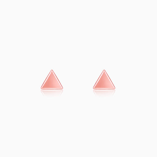 Rose Gold Delta Shine Earrings