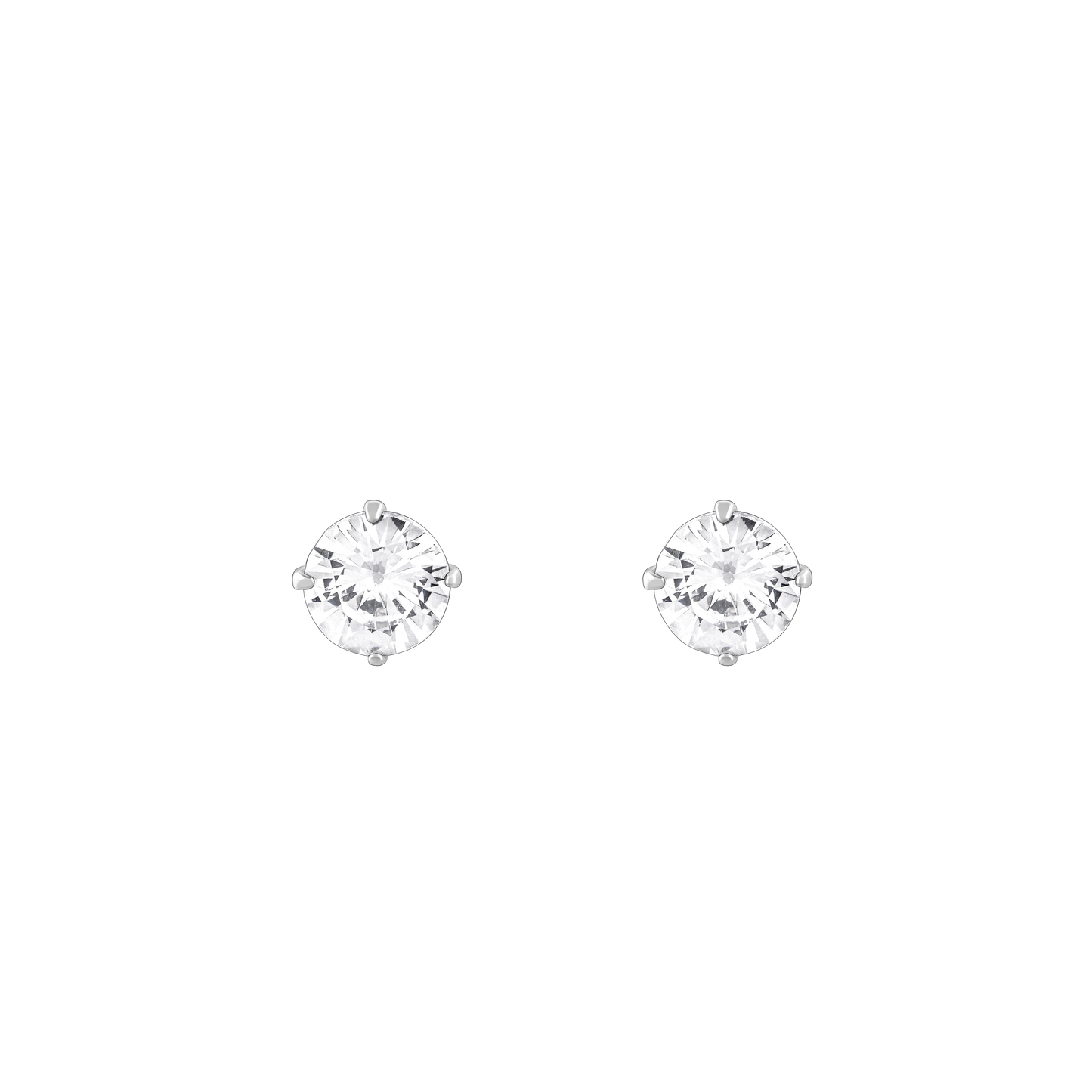 Zircon Stoned Silver Studs