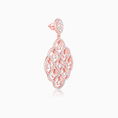 Rose Gold Bask In The Beauty Earrings