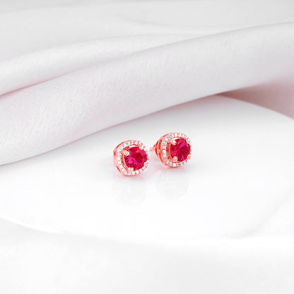 Rose Gold Classy Pink Earrings