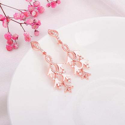 Rose Gold Dance of Musli Earrings