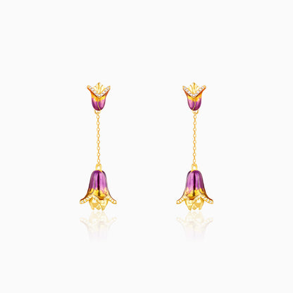 Golden Bell Mallow Bud Convertible Earrings