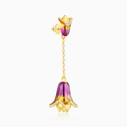 Golden Bell Mallow Bud Convertible Earrings