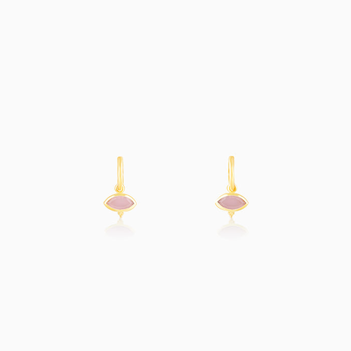 Golden Classic Pink Earrings