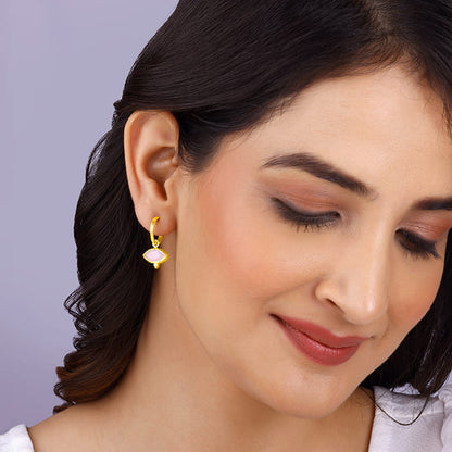 Golden Classic Pink Earrings