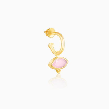 Golden Classic Pink Earrings