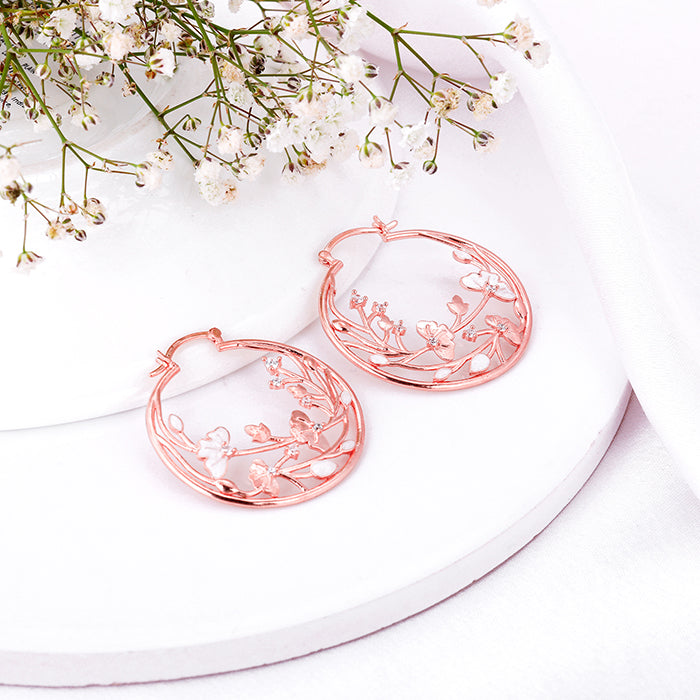 Boss Chubby Mini Hoop 18K Rose Gold over Sterling Silver Earrings | Sonia  Hou – SONIA HOU