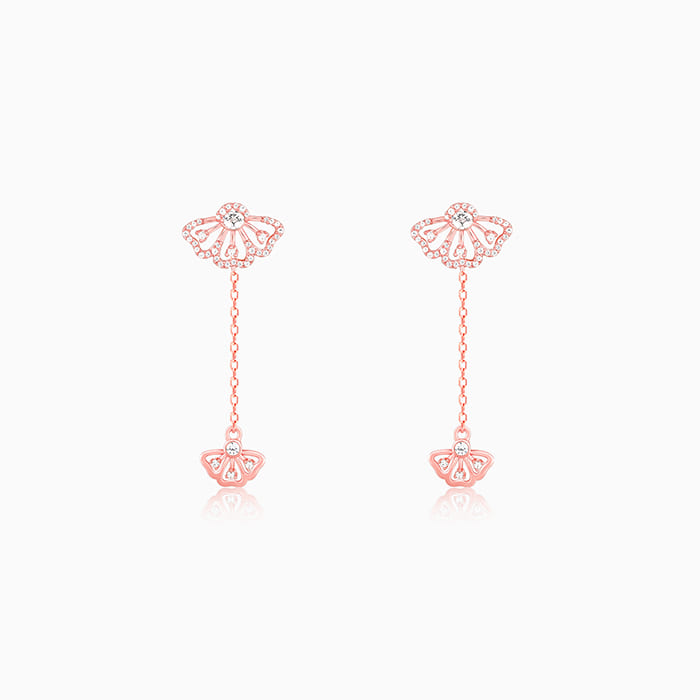 Rose Gold Brilliant Eyebright Dangler Earrings