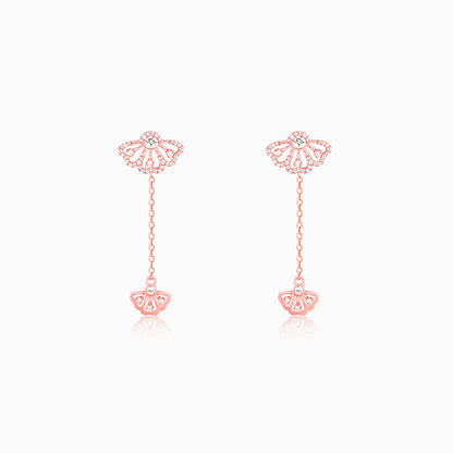 Rose Gold Brilliant Eyebright Dangler Earrings