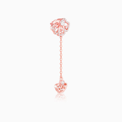 Rose Gold Brilliant Eyebright Dangler Earrings