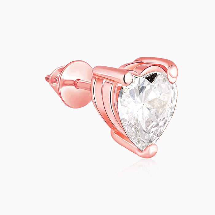 Rose Gold Leafy Heart Set