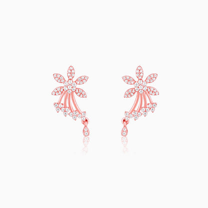 Rose Gold Wings of Shine Earrings