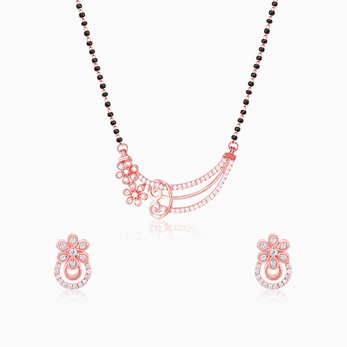 Rose Gold Binding Love Mangalsutra Set