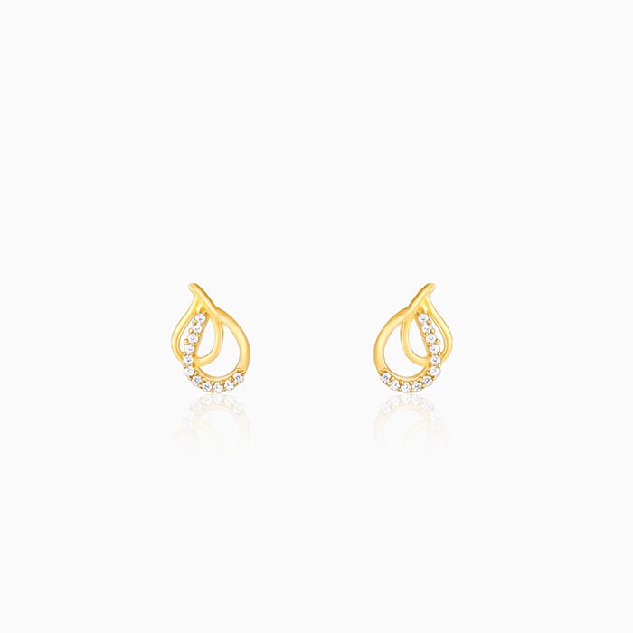 Golden Twin Pears Earrings