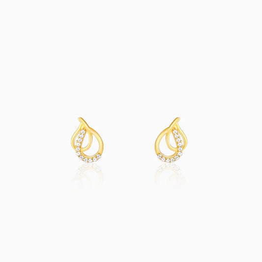 Golden Twin Pears Earrings