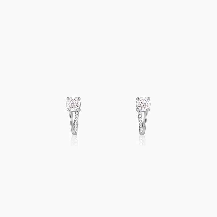 Silver Zircon Excess Earrings