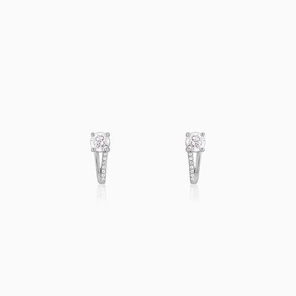 Silver Zircon Excess Earrings