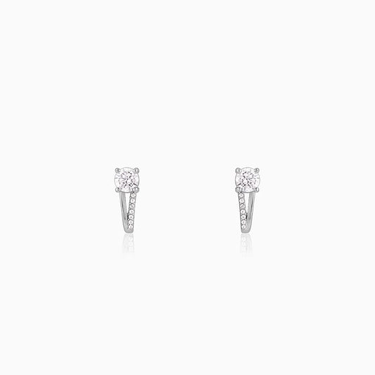 Silver Zircon Excess Earrings