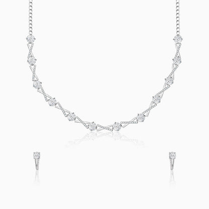 Silver Zircon Excess Set