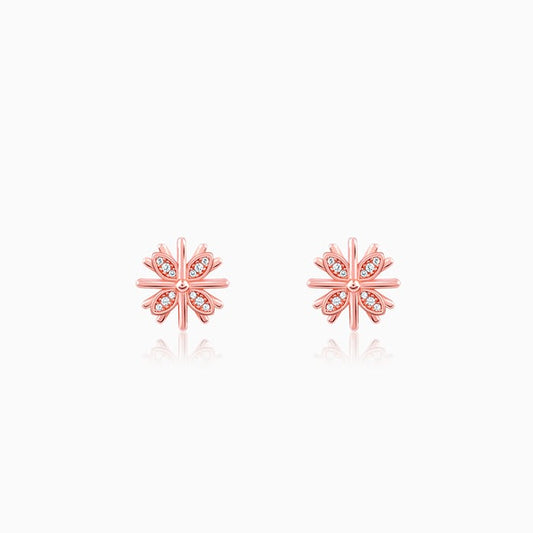 Rose Gold Floral Dreams Earrings