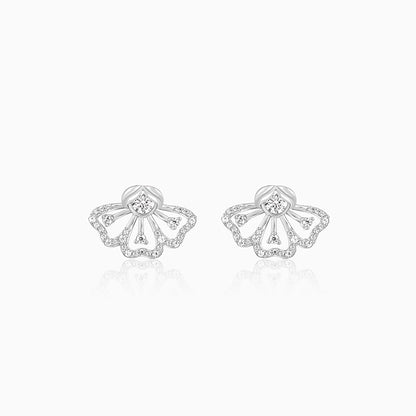 Silver Eyebright Convertible Earrings